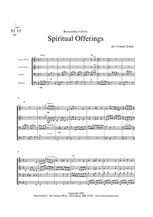 Spiritual Offerings - Score
