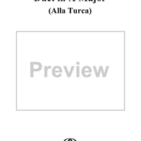 Duet in A Major, K331 - Violin 1