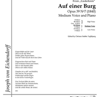 Auf einer Burg Op.39 No. 7