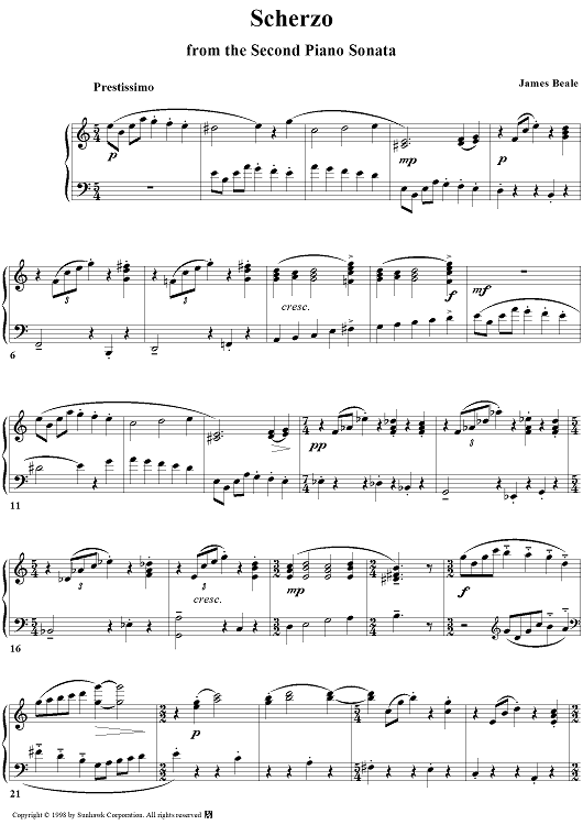 Scherzo from the Second Piano Sonata