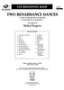 Two Renaissance Dances - Score Cover
