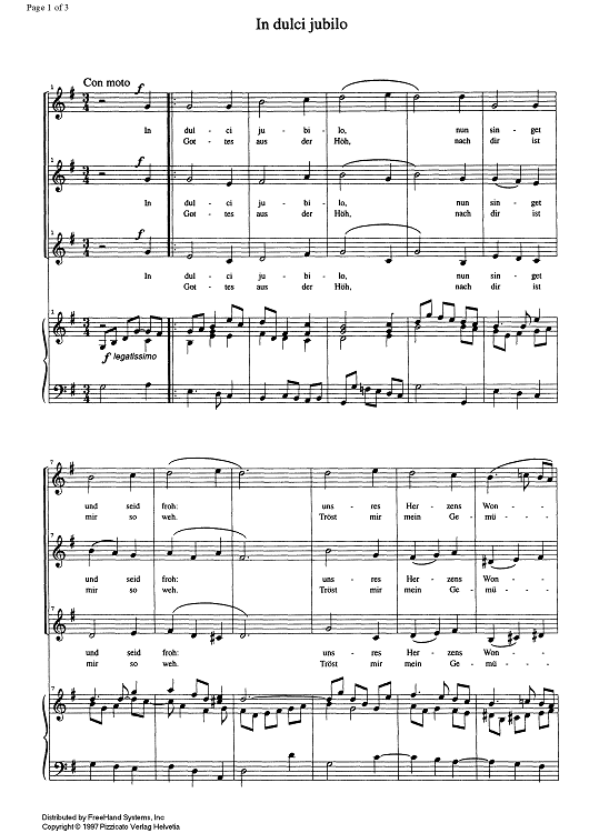 In Dulci Jubilo