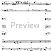 Konzert for horn and string orchestra op.107 [set of parts] - Double Bass