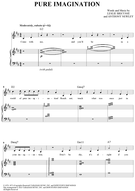 Pure Imagination - from Wonka