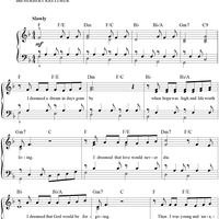 I Dreamed A Dream (J'avais Rêvé)