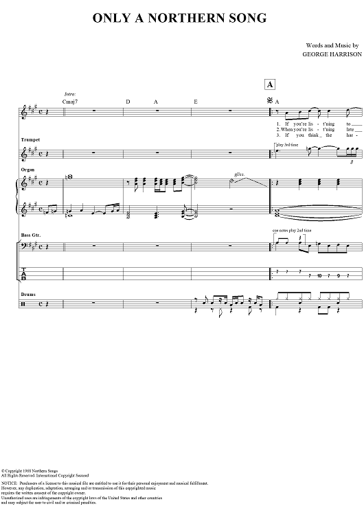 Only a Northern Song