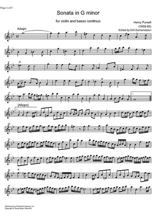 Sonata G Major - Violin