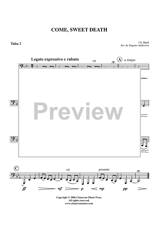 Come, Sweet Death - Tuba 2