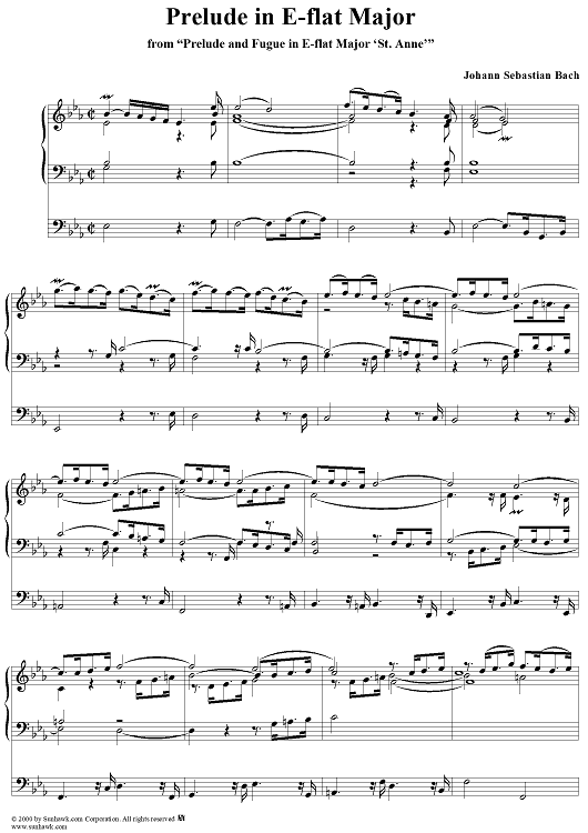 Prelude in E-flat Major, "St. Anne," BWV 552a