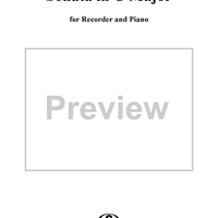 Sonata in C Major - Recorder (F)/Flute/Violin