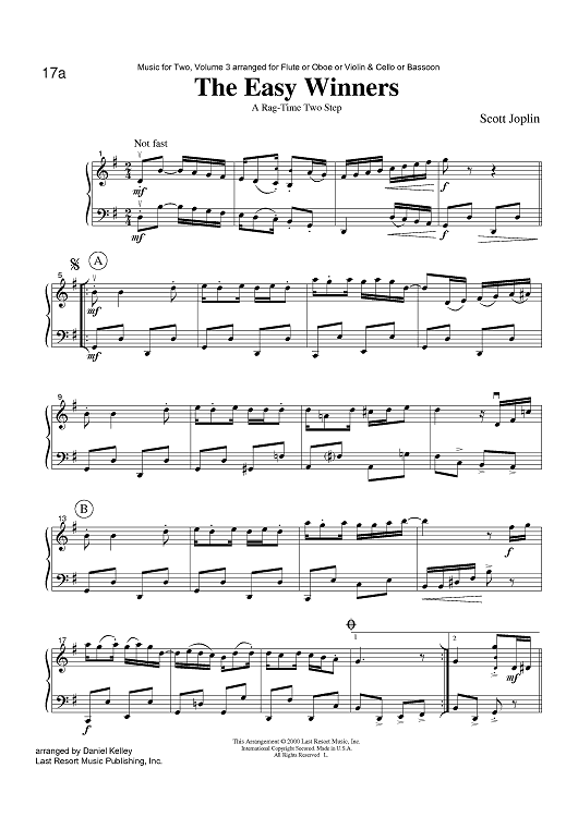 The Easy Winners - A Ragtime Two Step
