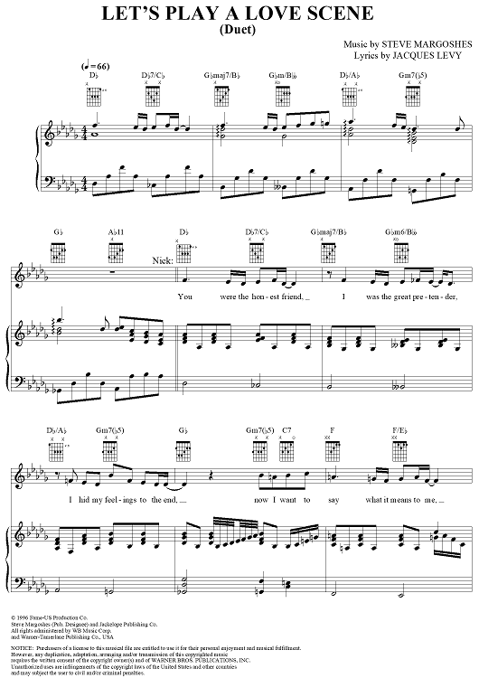 Let's Play a Love Scene (Duet)