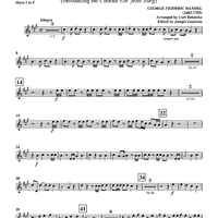 Hallelujah - from "Messiah", HWV 56 (introducing the Chorale "Ein' feste Burg") - Horn in F 1