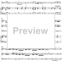 Trio Sonata No. 1 in D Major - Piano Score