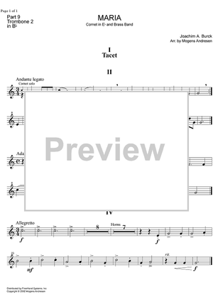 Maria - B-flat Trombone 2