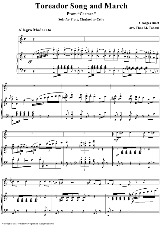 Carmen, act 2: Toreador Song and March