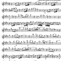 Alla Siciliana E Major - Flute