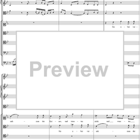 Arioso and Chorus from Cantata no. 22  ("Jesus nahm zu sich die Zwölfe") - Full Score