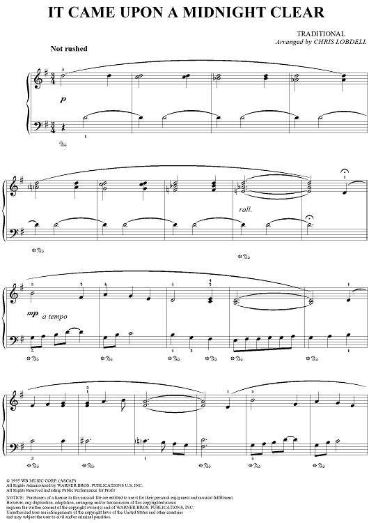 It Came Upon A Midnight Clear