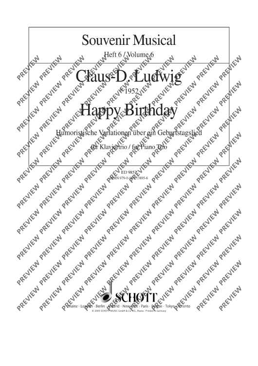 Happy Birthday - Score and Parts