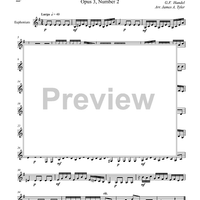 Concerto Grosso, Op. 3, No. 2 - Largo - Euphonium