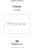 Velocity (La vélocité)