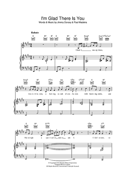 I'm Glad There Is You (In This World Of Ordinary People)&quot