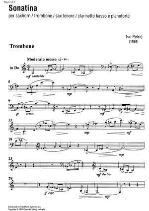 Sonatina - Trombone