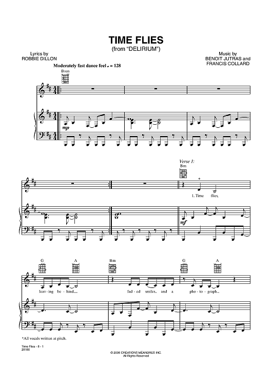 TIME FLIES (from “DELIRIUM”)