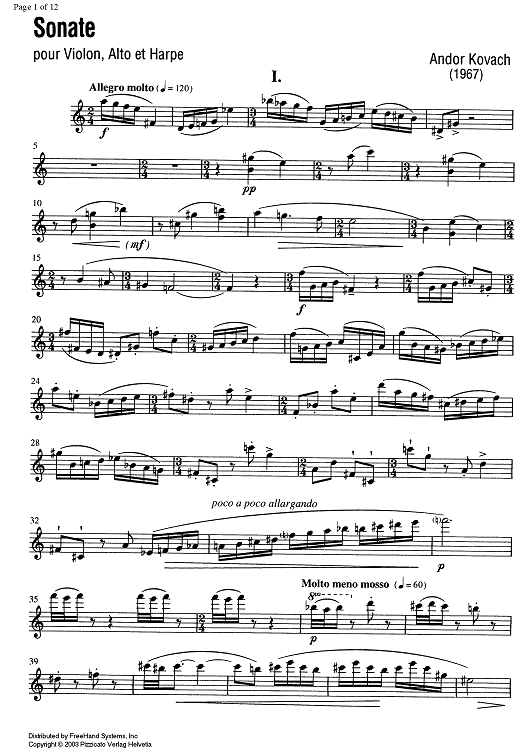 Sonate - Violin