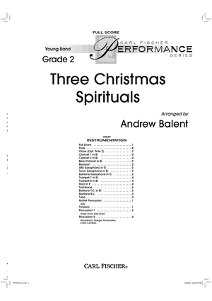 Three Christmas Spirituals - Score