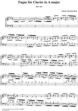 Fugue in A Major, BWV896