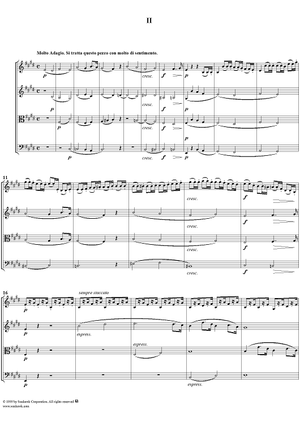 Op. 59, No. 2, Movement 2 - Score