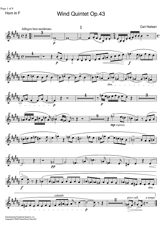 Quintet Op.43 - Horn in F