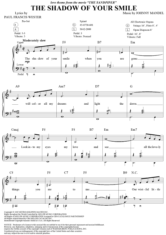 The Shadow of Your Smile