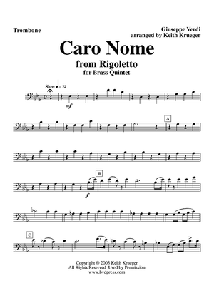 Caro Nome - Trombone