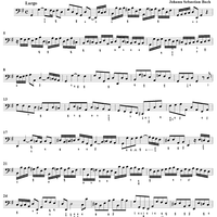 Trio Sonata in G major BWV1038 - Cello