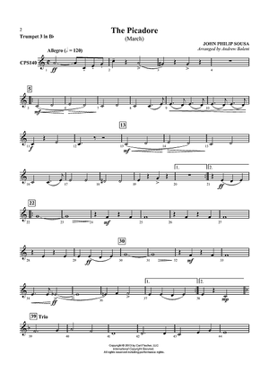 The Picadore (March) - Trumpet 3 in Bb