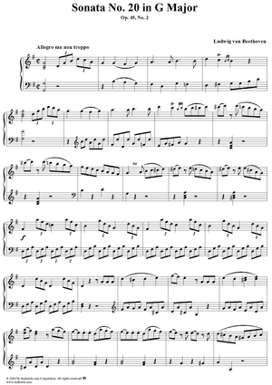 Piano Sonata No. 20 in G Major, Op. 49, No. 2
