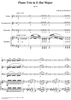 Piano Trio in E-flat Major - Piano Score
