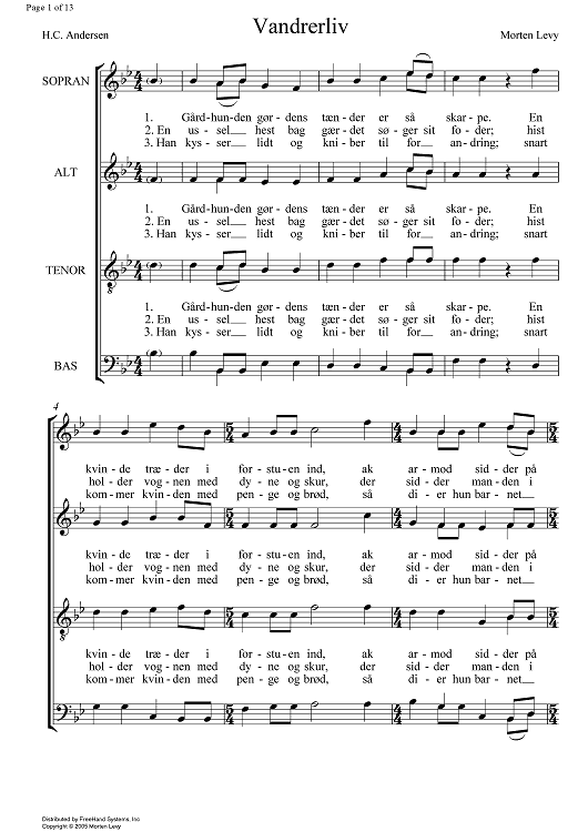 10 H.C. Andersen Sange