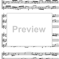 Three Part Sinfonia No.14 BWV 800 Bb Major - Score
