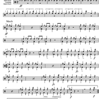 King George 1st Homage March - Percussion