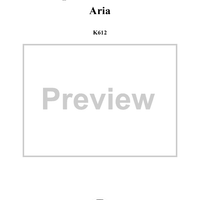 "Per questa bella mano", aria, K612 - Full Score