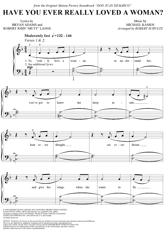 Have You Ever Really Loved a Woman?