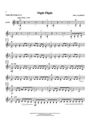 Night Flight - Violin 3 (Viola T.C.)