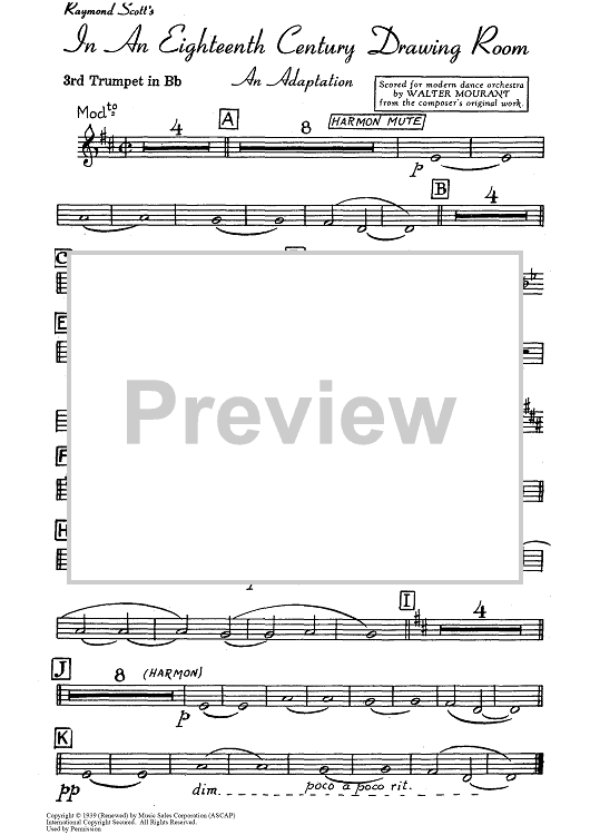In An Eighteenth Century Drawing Room - Trumpet 3 in Bb