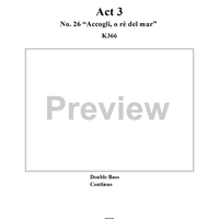 Idomeneo, rè di Creta, Act 3, No. 26 "Accogli, o rè del mar" - Full Score