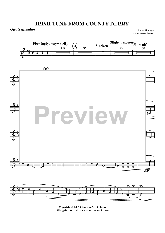 Irish Tune from County Derry - Sopranino