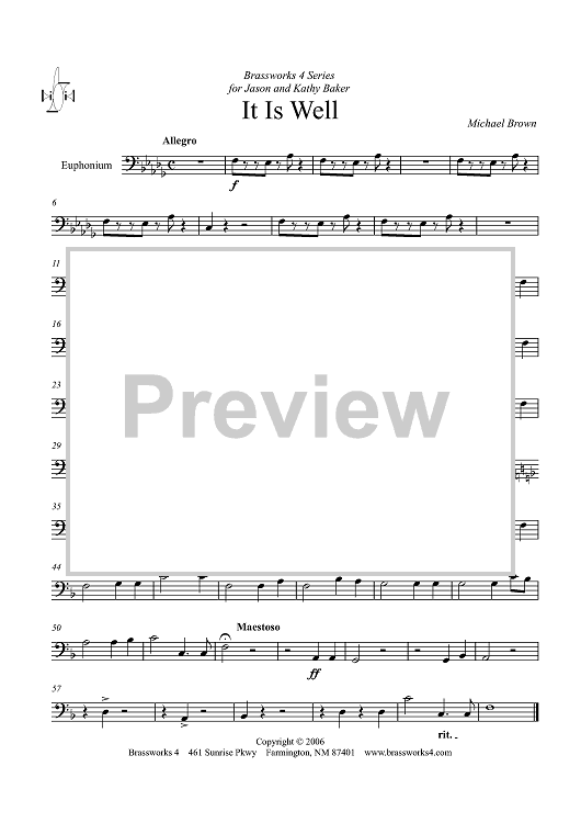 It Is Well - Euphonium BC